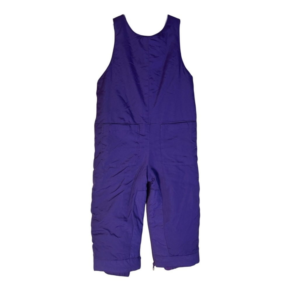 1989 Place Kids Purple Quilted Snow Bib Ski Pants Size 24M - Picture 2 of 11